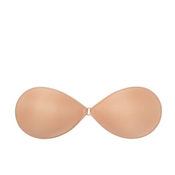PINK Victorias Secret Backless Strapless Bra Lightly Lined Size B/C in Beige - Picture 3 of 12